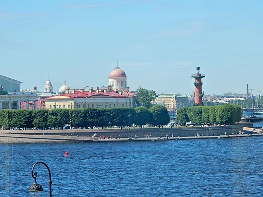 The Rostra columns in St. Petersburg