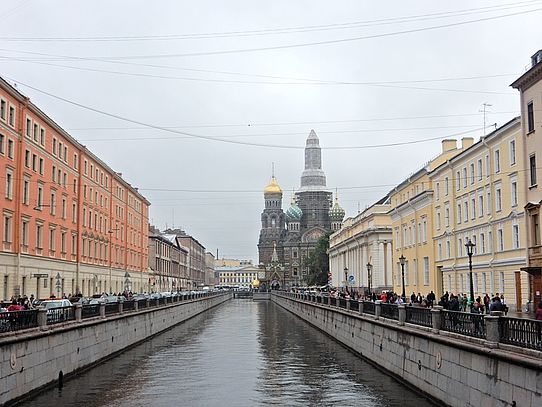 Canal and Blood Church in St. Petersburg