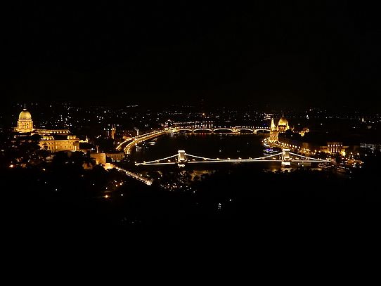  View of Budapest at night