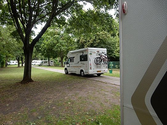 Motorhome on campsite