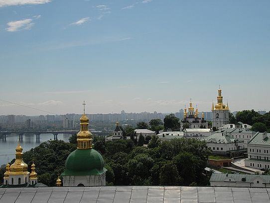 Kiev Churches overlooking river