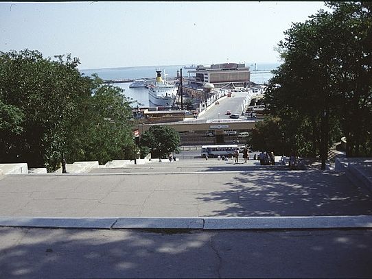 Potemkin Staircase View towards port