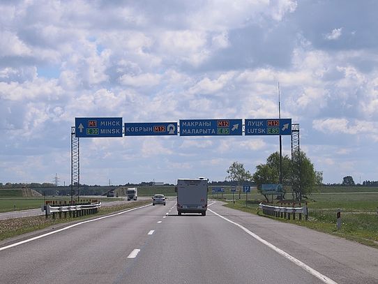 Motorway in Belarus