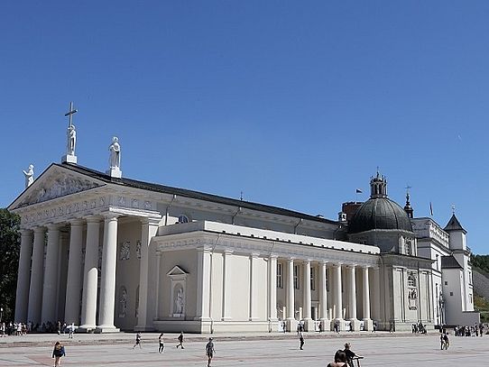 cathedral with white columns