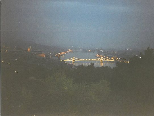 View of  Budapest in the evening