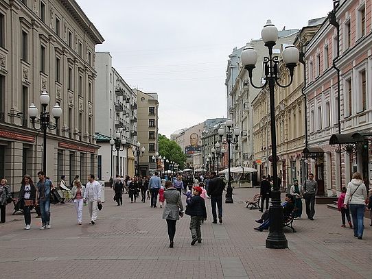 pedestrian area in Moscow