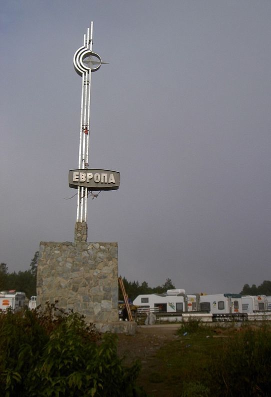 Asien Monument Monument mit Wohnmobilen