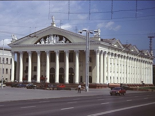 large building with columns