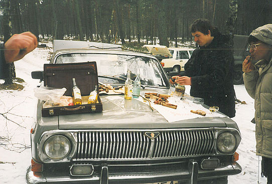 Picknick in Russian Winter 