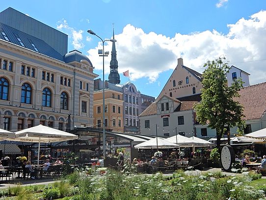 Old Town Riga square in town