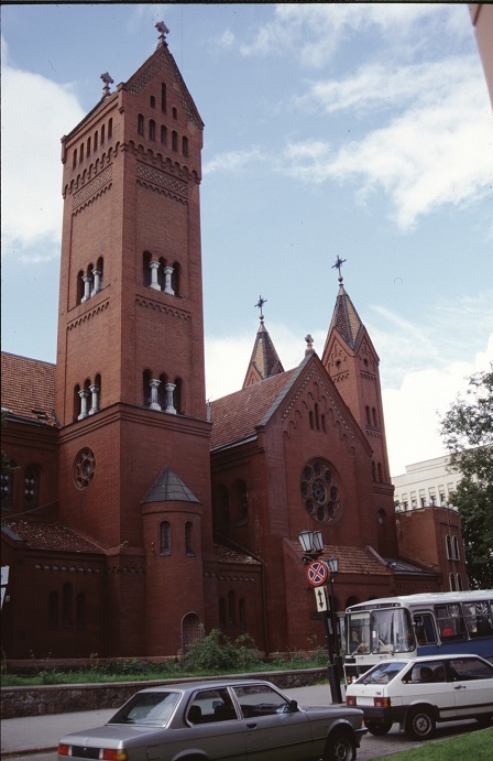 Church brick-gothic church