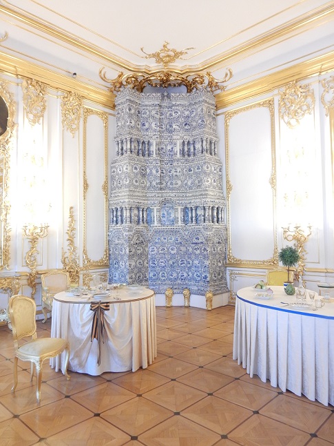 tiled stove in palace